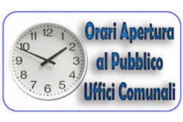 Avviso variazione orari apertura Uffici Comunali - Sabato 13 settembre 2025.