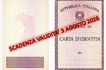 ATTENZIONE!!!   3 agosto 2026: fine della validità della carta d'identità cartacea
